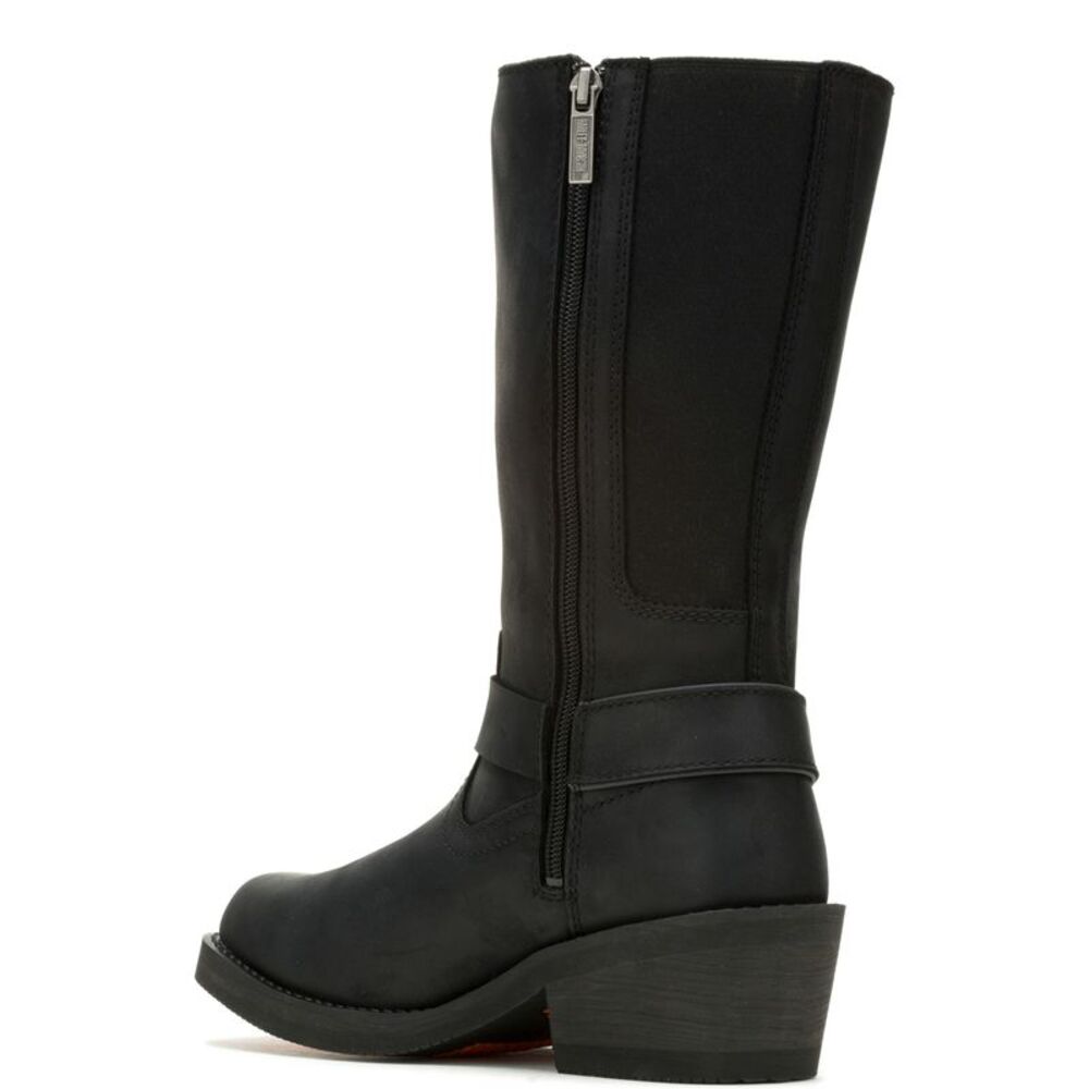 Harley-Davidson Womens Korsen Tall Ride 10" Waterproof Black Boots (NWT) - Picture 6 of 7